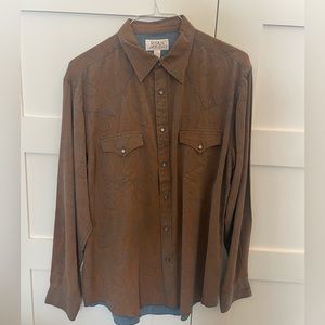 Ryan Michael mens western shirt. Size Large.